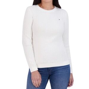 Tommy Hilfiger White Sweatshirt/ Size Large/ Color Whiteish or Ivory
